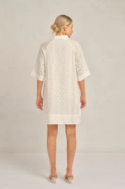 Online Alessandra Aurienne Dress Posy - White