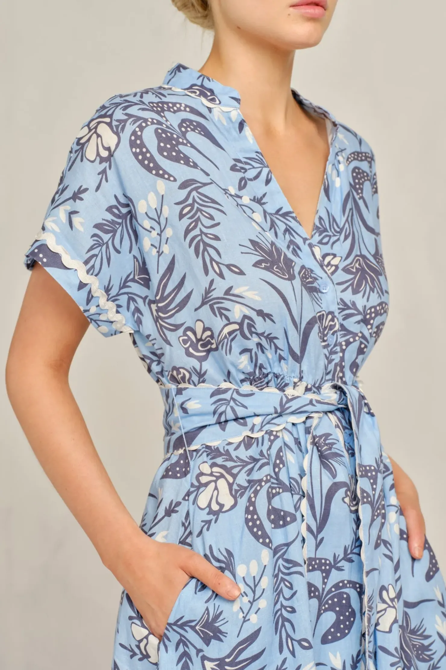 Best Alessandra Candice Wave Dress Paradise - Cornflower