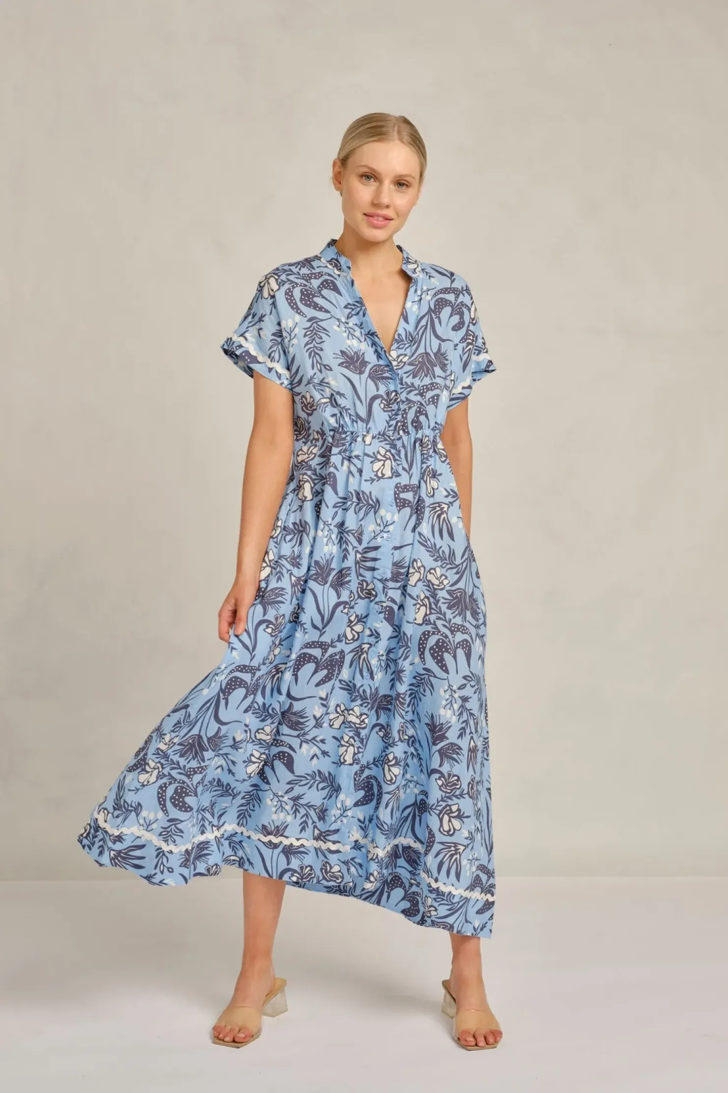 Best Alessandra Candice Wave Dress Paradise - Cornflower