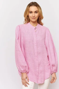 Outlet Alessandra Charade Shirt - Pink Houndstooth