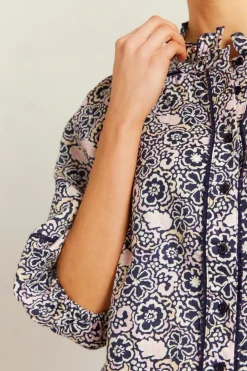 Online Alessandra Lia Shirt Raya - Navy