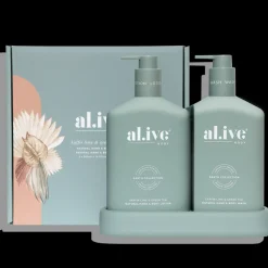 Discount Al.ive Wash & Lotion Duo - Kaffir Lime & Green Tea