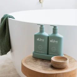 Discount Al.ive Wash & Lotion Duo - Kaffir Lime & Green Tea