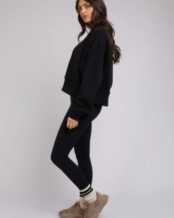 Sale All About Eve Active Tonal Sweater - Black