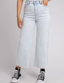 Hot All About Eve Charlie High Rise Wide Leg Jean - Bleach Denim