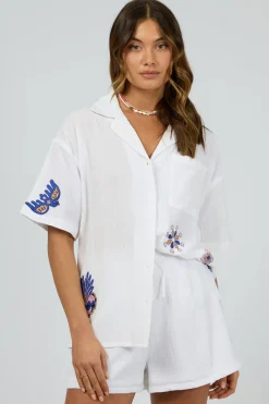 Discount All About Eve Daria Shirt - White