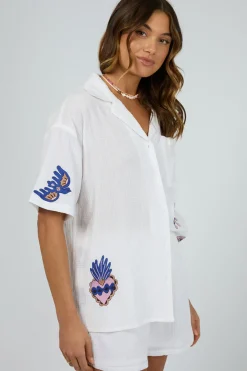 Discount All About Eve Daria Shirt - White