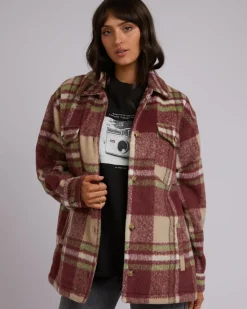 Clearance All About Eve Hilary Check Shacket