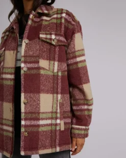 Clearance All About Eve Hilary Check Shacket