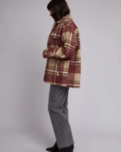 Clearance All About Eve Hilary Check Shacket