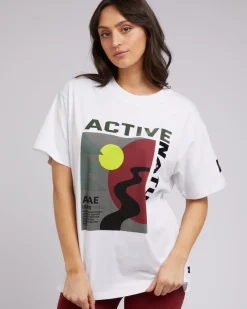 Sale All About Eve National Tee - Vintage White