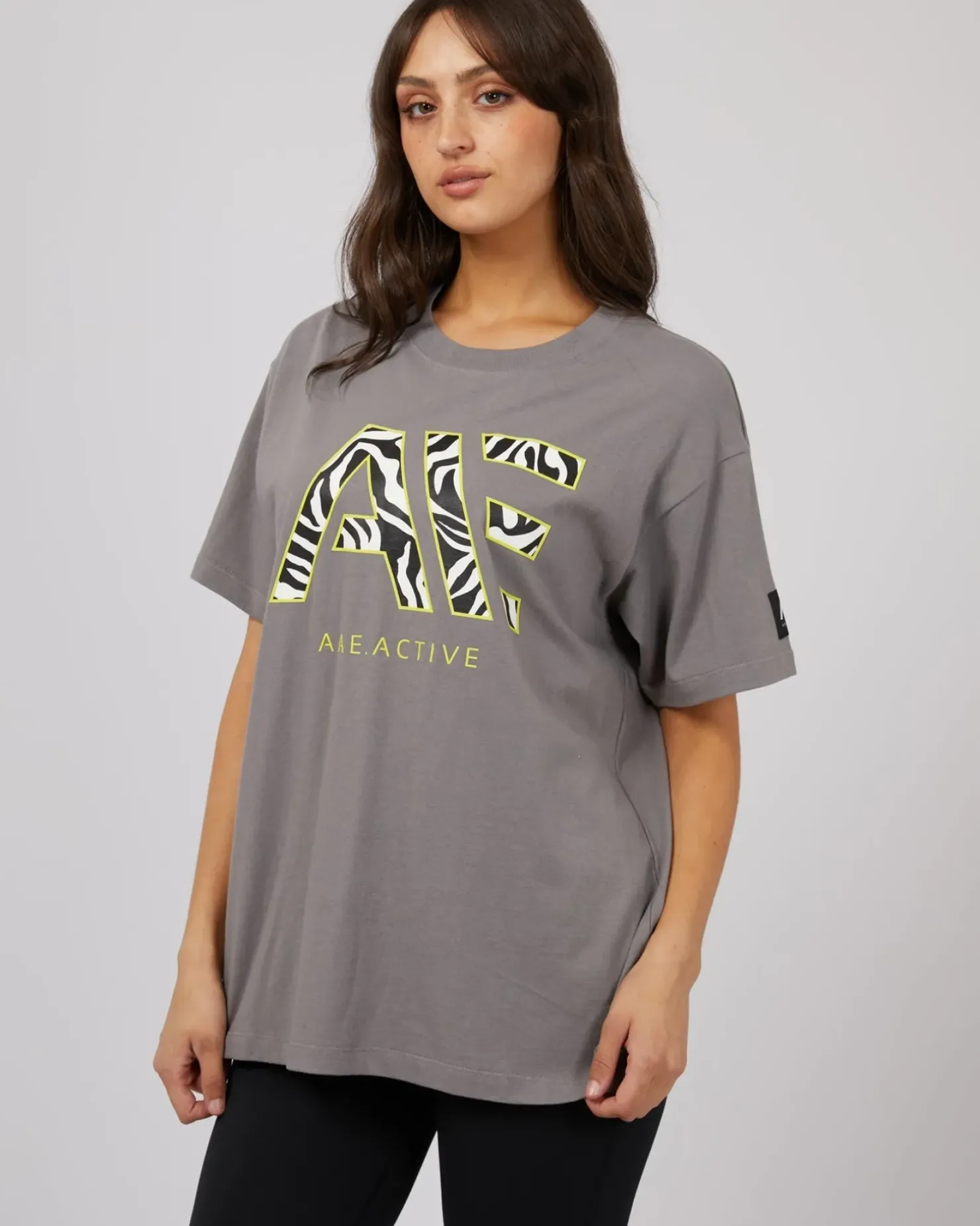 Hot All About Eve Parker Active Tee - Charcoal