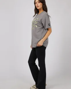 Hot All About Eve Parker Active Tee - Charcoal