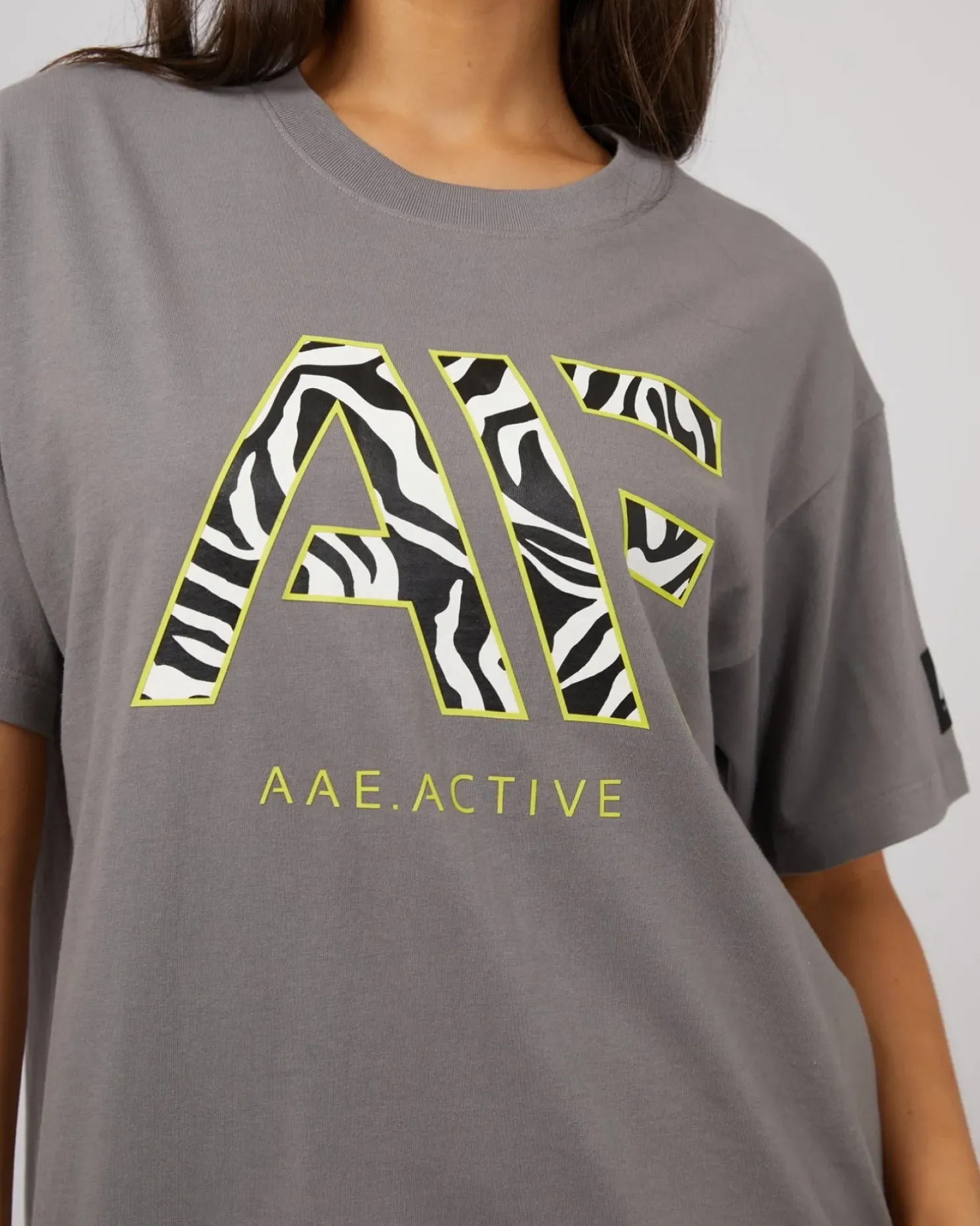 Hot All About Eve Parker Active Tee - Charcoal