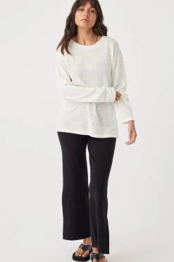 New ARCAA Hugo Long Sleeve T-Shirt - Cream