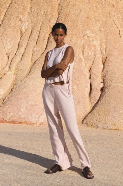 Discount ARCAA Poppy Tank - Cream