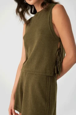 Discount ARCAA Poppy Tank - Olive