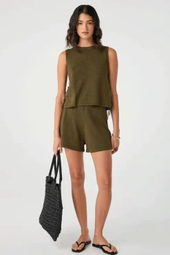 Discount ARCAA Poppy Tank - Olive