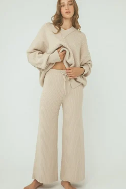 Fashion ARCAA Vera Knit Pants - Sand