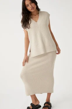 Discount ARCAA Vera Knit Vest - Sand