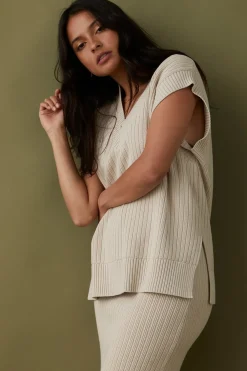 Discount ARCAA Vera Knit Vest - Sand