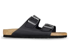 Online Birkenstock Arizona Black Oiled Leather - Narrow