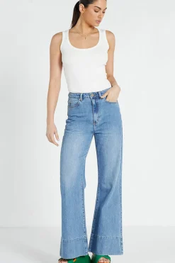 Online Bohemian Traders Flared Jean - Light Blue