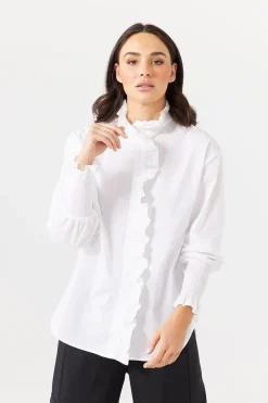 Online Brave & True Brave and True The Countess Shirt - White
