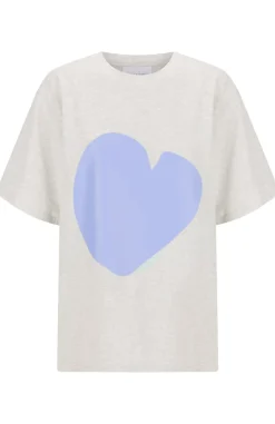 Fashion Cartel & Willow Cartel & Willow Cornflower Heart Tee - Marle/Cornflower