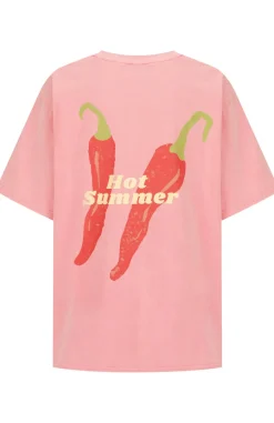 Sale Cartel & Willow Cartel & Willow Hot Summer Tee - Pink/Hot Summer Print