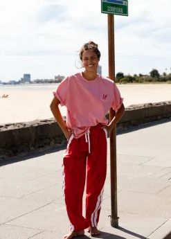 Sale Cartel & Willow Cartel & Willow Hot Summer Tee - Pink/Hot Summer Print