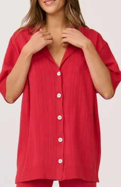 Best Cartel & Willow Cartel & Willow Lara Knit Top - Cherry