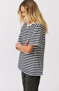 Discount Cartel & Willow Cartel & Willow Marlie Tee - Black/White Stripe