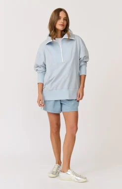 Outlet Cartel & Willow Cartel & Willow Nova Half Zip Sweater - Sky