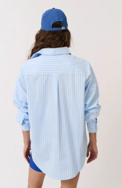 Best Cartel & Willow Cartel & Willow Tammy Shirt - Aqua Stripe