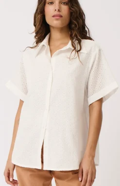 Sale Cartel & Willow Cartel & Willow Tully Shirt - White Broderie