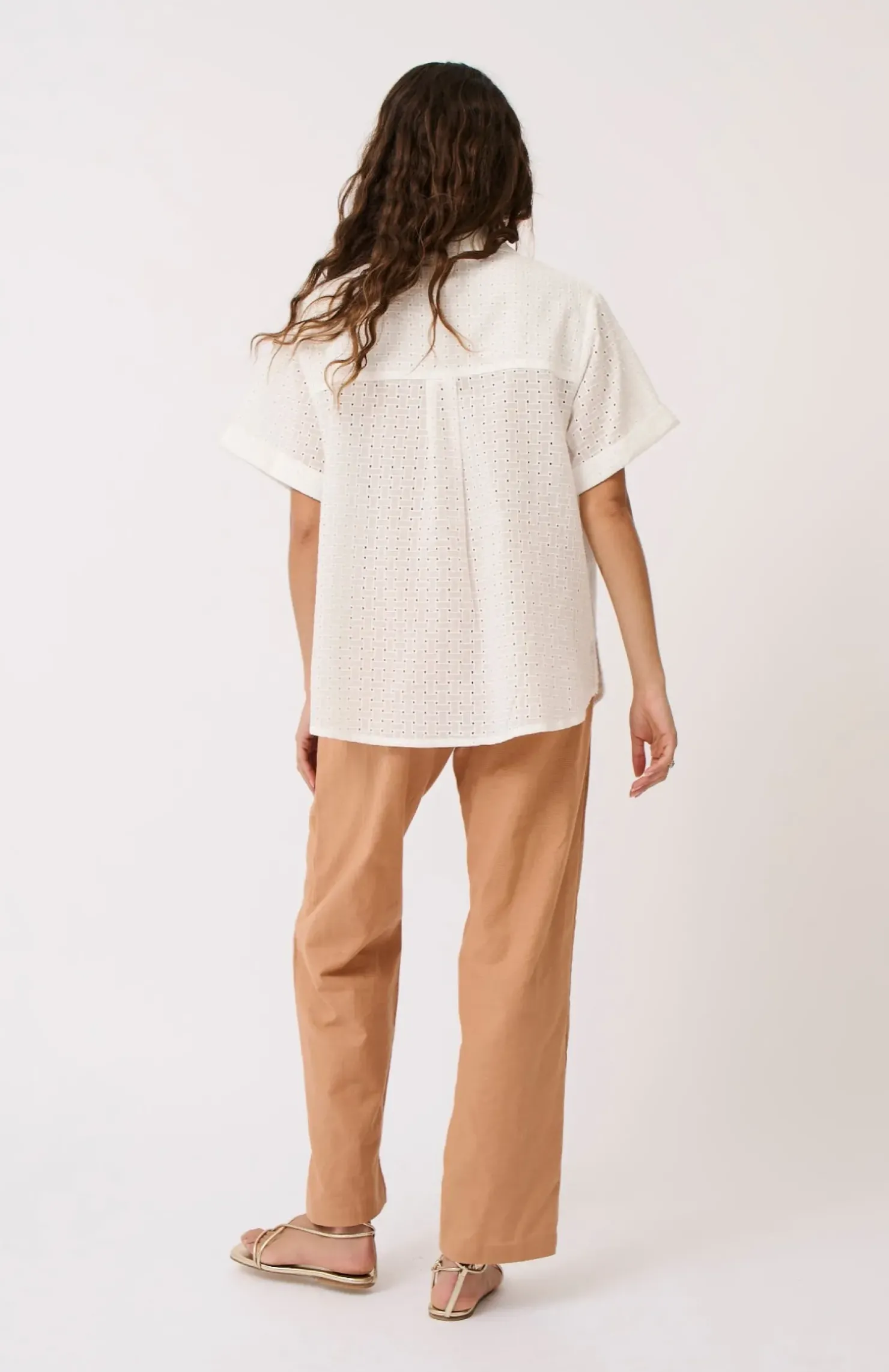 Sale Cartel & Willow Cartel & Willow Tully Shirt - White Broderie