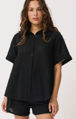 Hot Cartel & Willow Cartel & Willow Tully Shirt - Black Broderie