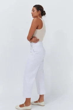 Sale Kireina Celeste Pant- Cropped White