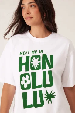 Hot Ceres Life Ceres Boyfriend Tee - Honolulu Winter Green