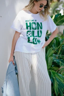 Hot Ceres Life Ceres Boyfriend Tee - Honolulu Winter Green