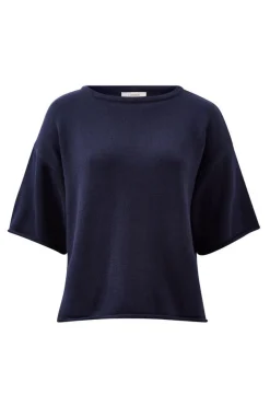 Sale Ceres Life Boxy Knit Tee- Navy