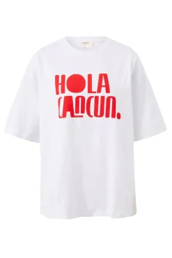 Hot Ceres Life Boyfriend Tee - Hola Cancun Heritage Red