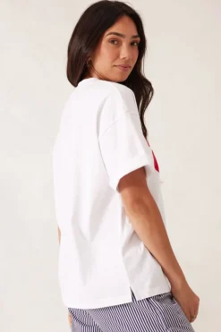 Hot Ceres Life Boyfriend Tee - Hola Cancun Heritage Red