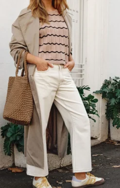 Discount Ceres Life Crop Frenchie Jean - Fresh Ecru