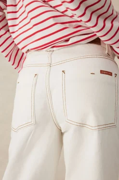Discount Ceres Life Crop Frenchie Jean - Fresh Ecru