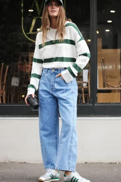 Hot Ceres Life Darted Barrel Jean - Vintage Blue
