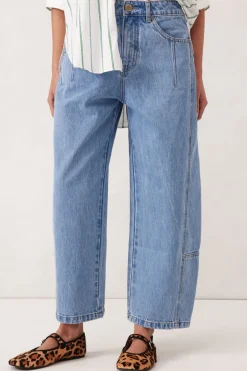 Hot Ceres Life Darted Barrel Jean - Vintage Blue