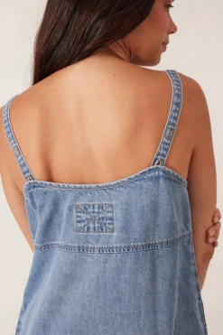 Best Ceres Life Denim Beach Dress - Worn Blue