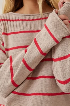Best Ceres Life Ladder Stitch Knit - String Heritage Red Stripe